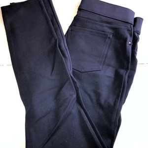 Spanx Navy Blue Ponte Ankle Length Leggings